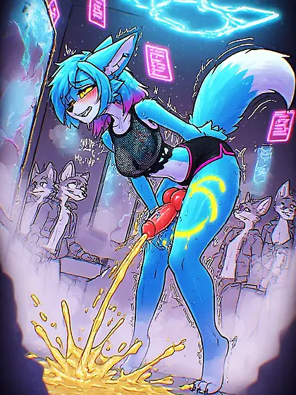 Piss Puppy Goes To The Club