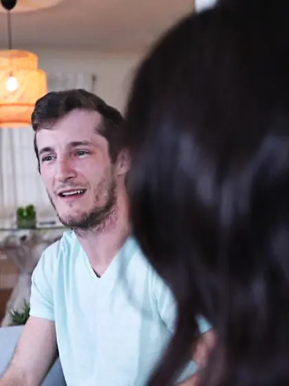 Sporty girlfriend sucks and fucks hung bf