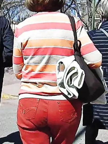 German Mature Street Ass