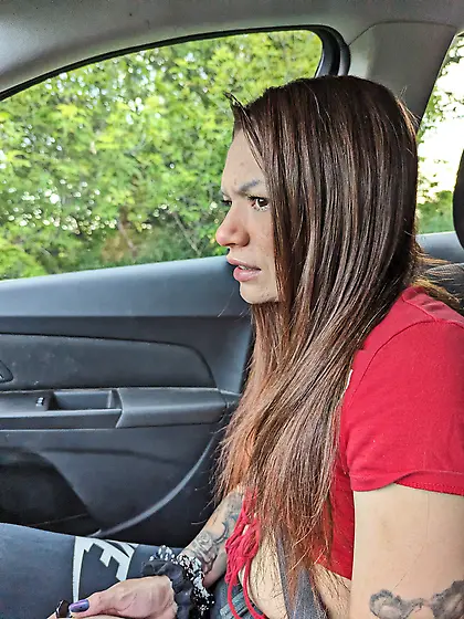 Epic outdoor facial submission