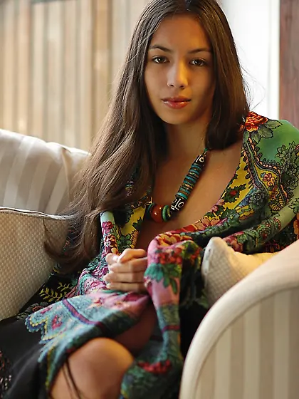 Sofia C strips all of her clothes in front of the camera and sho