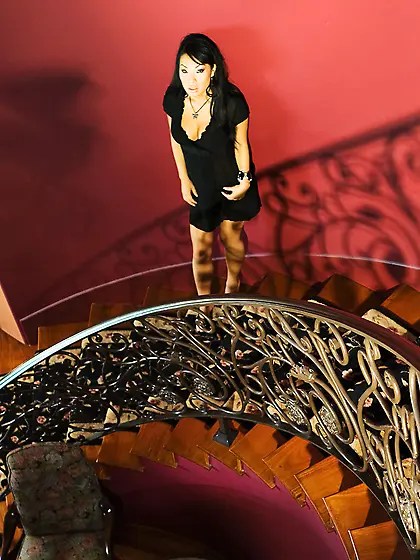 Asa Akira gets rid of her cute lingerie and shows her perfect ti