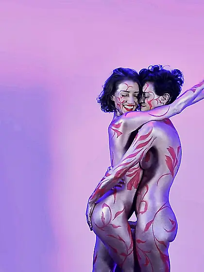 body painted sexy dance