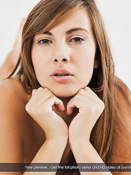 Shy brunette juicy big