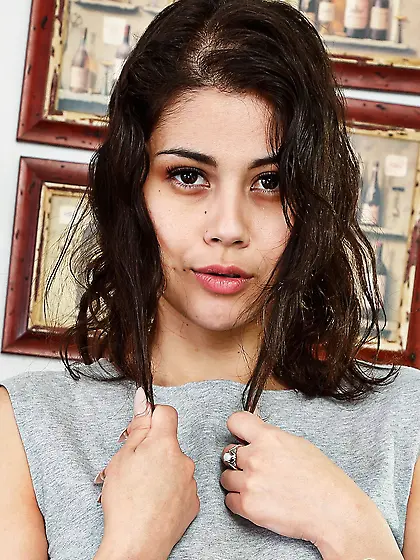 Lubricious female comes to porn studio to find some adventures l