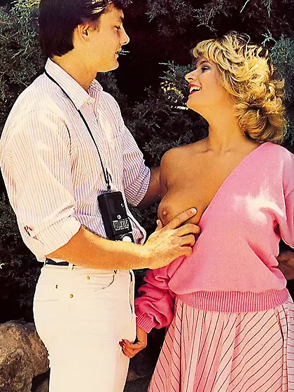 Retro blonde nice big