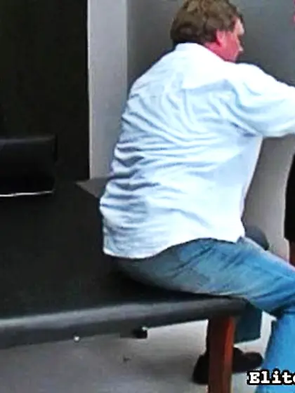 Short-haired redhead slutty spanked