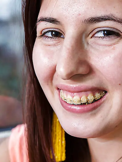 Big tit amateur braces