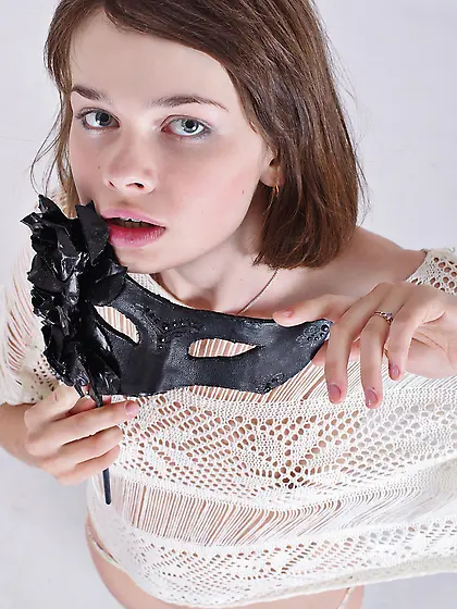 Petite Teen In Panties and Stockings