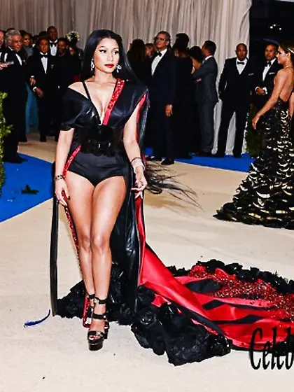 Nicki Minaj Wearing a Sexy Dress