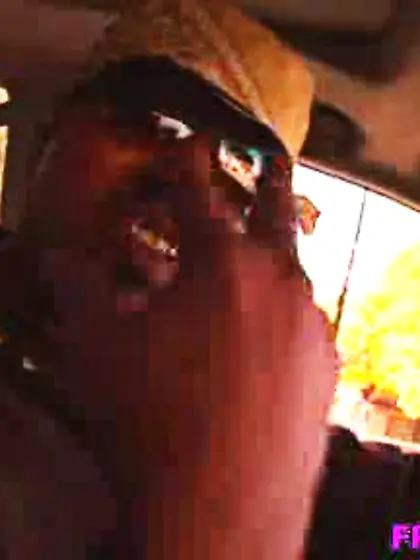 Upside-down blonde hair fanned