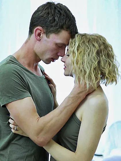 Lucy enjoys a sizzling bedroom bang after being fisted