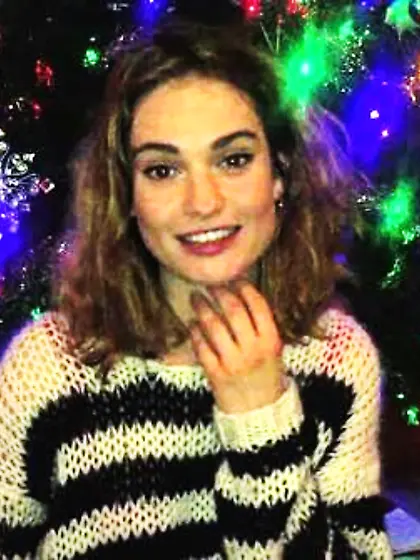 Lily James - Christmas