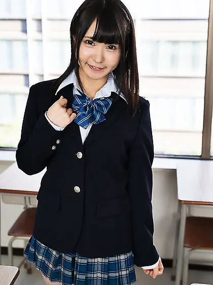 Japanese love in shirt skirt slowly gets undressed till boobs an