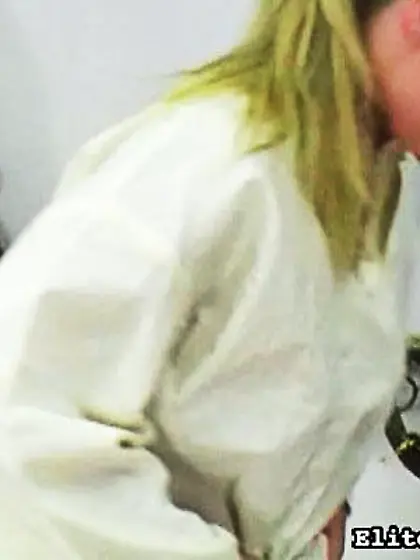 Blonde tied whipped room