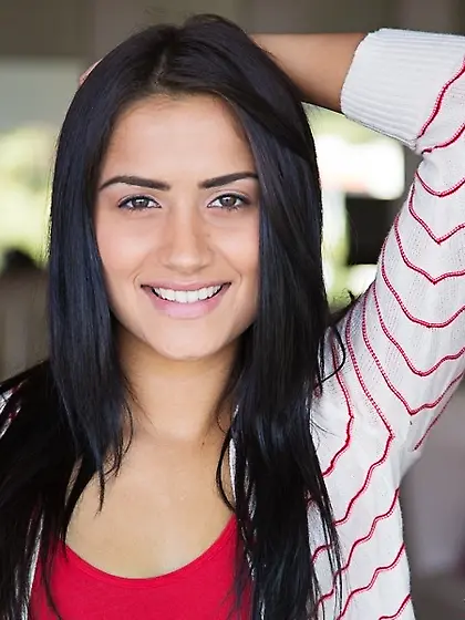 Exceptional teen with beautiful smile shows on cam her perfect a