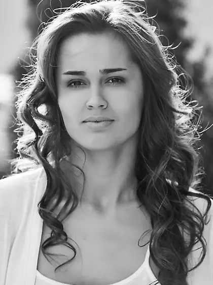 Brunette teen cutie Trista A slips out of her sexy lingerie to m