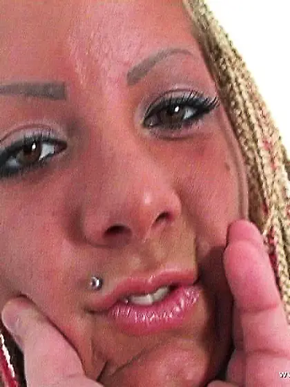 Sandra Parker spreads her sexy legs in white fishnets and toys h