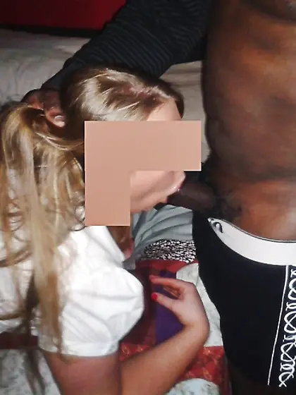 My chunky white chick 1st black dick