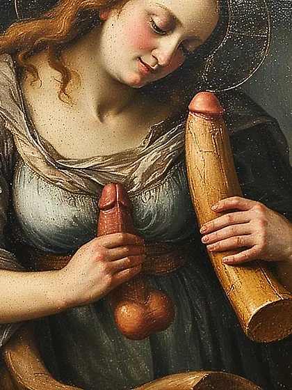 Madonna con Pene - Da Vinci school,  Tuscany