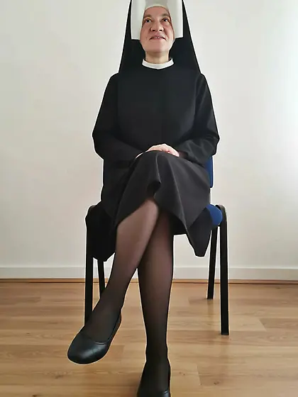 my beloved nun aunt who i will train to breed her