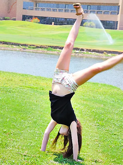 Trinity Rae spends a naughty day at the park and then comes home