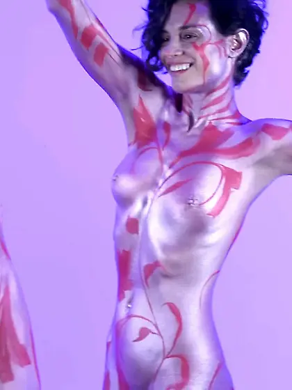 body painted sexy dance