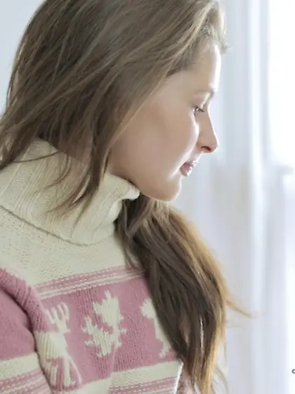 Teen babe Zoi enjoys solo anal play with her favorite toys