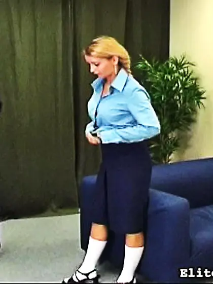 Business lady cruelly whips