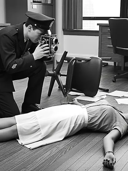 Film Noir Crime Scene