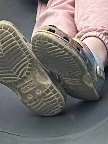 Cheryl's feet and her moms feet