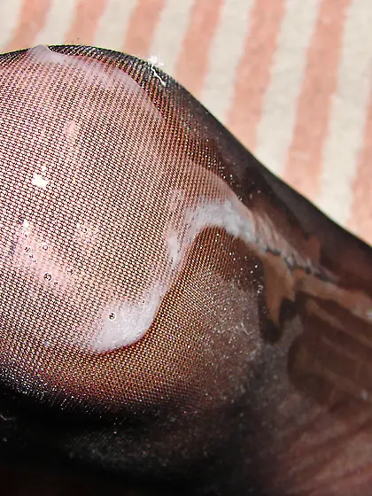 Cum on used nylons
