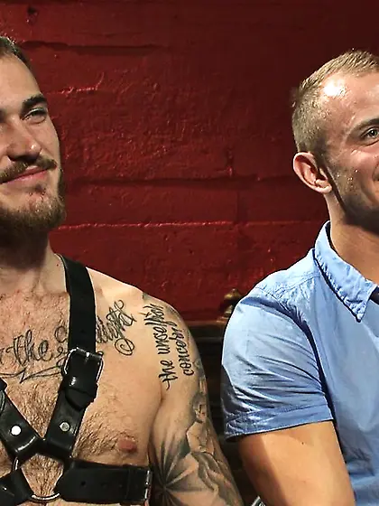 Tied dude waxed fucked