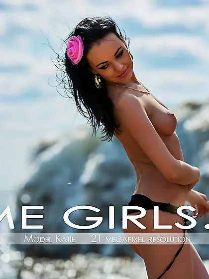 Amazing brunette babe katie