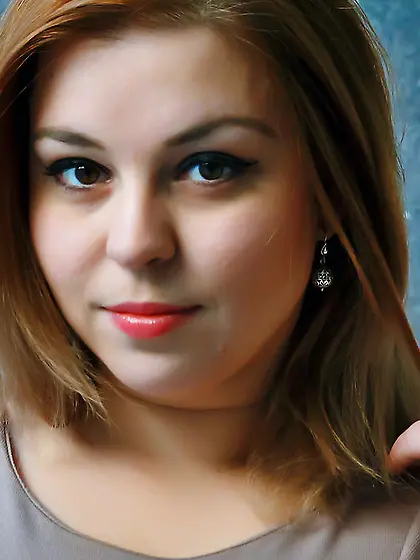 White girl with fire red hair and big tits