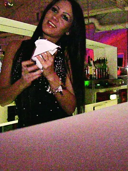 Cute brunette hot black