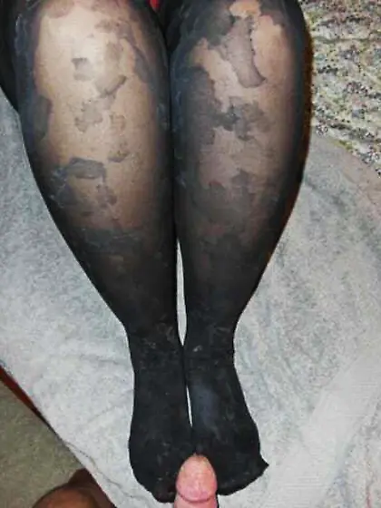 Cum on used nylons