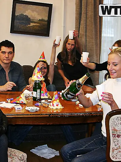 Anett, Wiska, Alexa May, Lusya Sili and Shantel Feya enjoy drunk