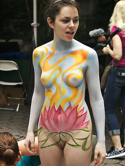 Bikes,  Bodypaint and Public Nudity