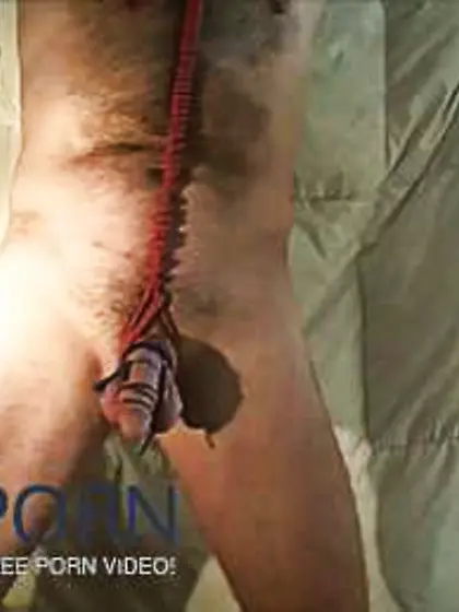 Ass Fucking hook, crimson strap and restrain bondage...