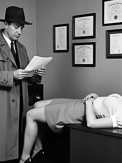 Film Noir Crime Scene