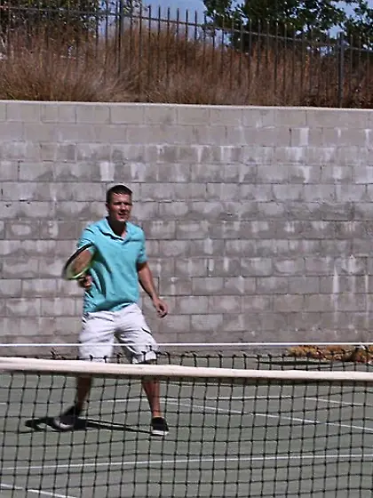 Tennis lessons end in MILF's hot bang