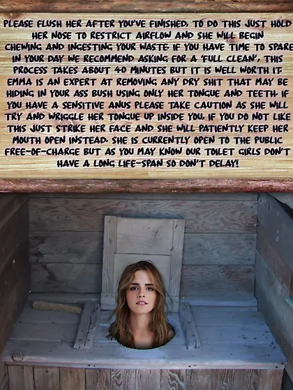 Emma Watson - Toilet Slave!