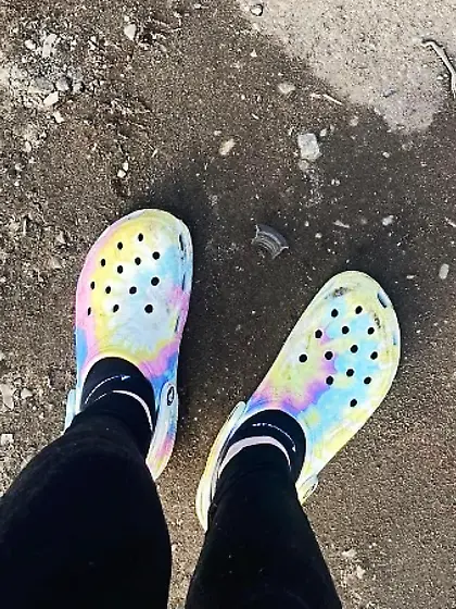 Cheryl's feet and her moms feet