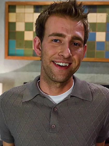 Preppy guy blindfolded nips