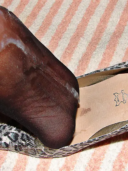 Cum on used nylons