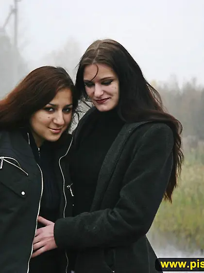 Outdoor pissing lesbian teens