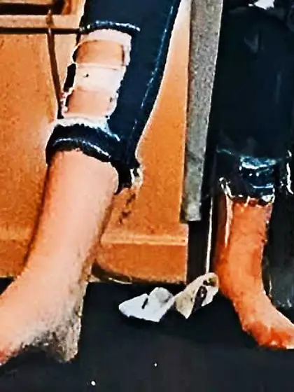 Cheryl's feet and her moms feet