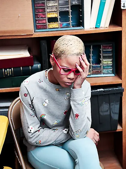 Expressive ebony sucks after shoplifting...