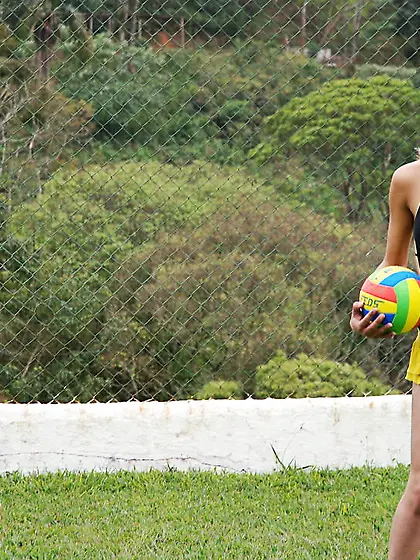 Blonde gets boobs covered in shecock jizz